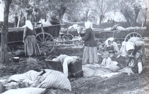 Miejscowa ludność była zmuszana do opuszczania gospodarstw